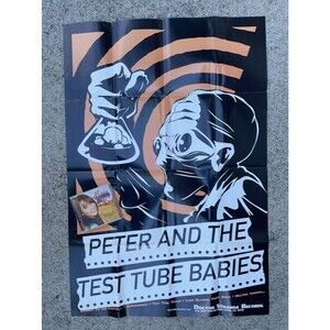 Rare Promo Poster featuring Peter And The Test Tube Babies 1996 HUGE 26 x 38